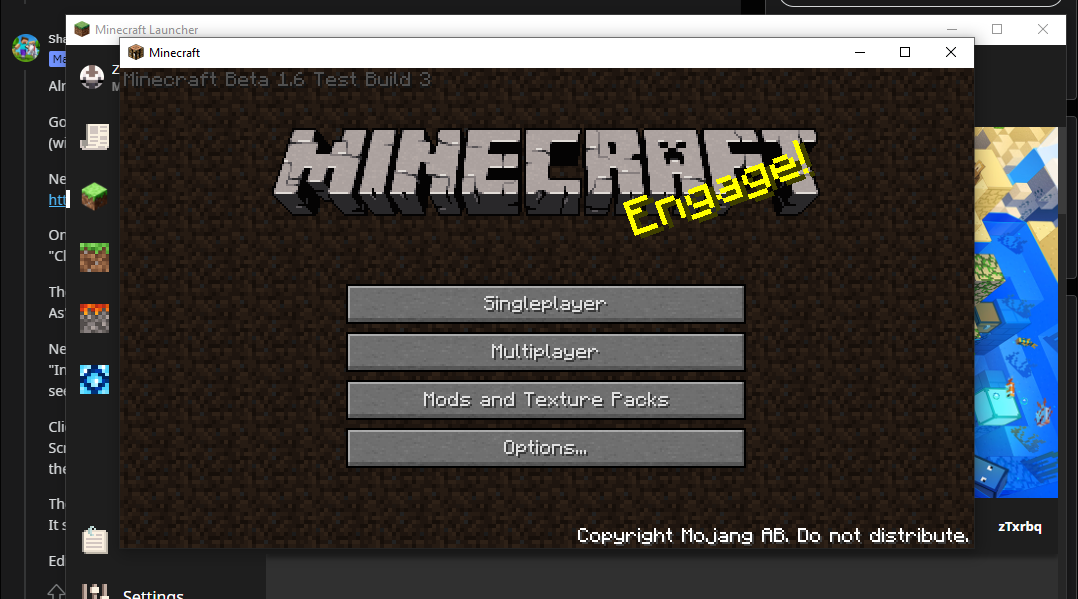 [MCL-23385] Launching Custom Older Minecraft Version Causes Game ...