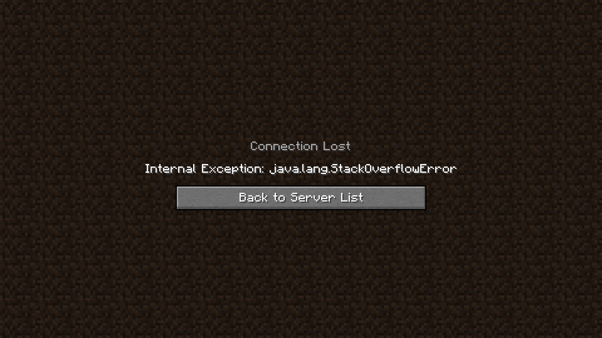 [MC-208572] When i start my minecraft server and log in,it crashes