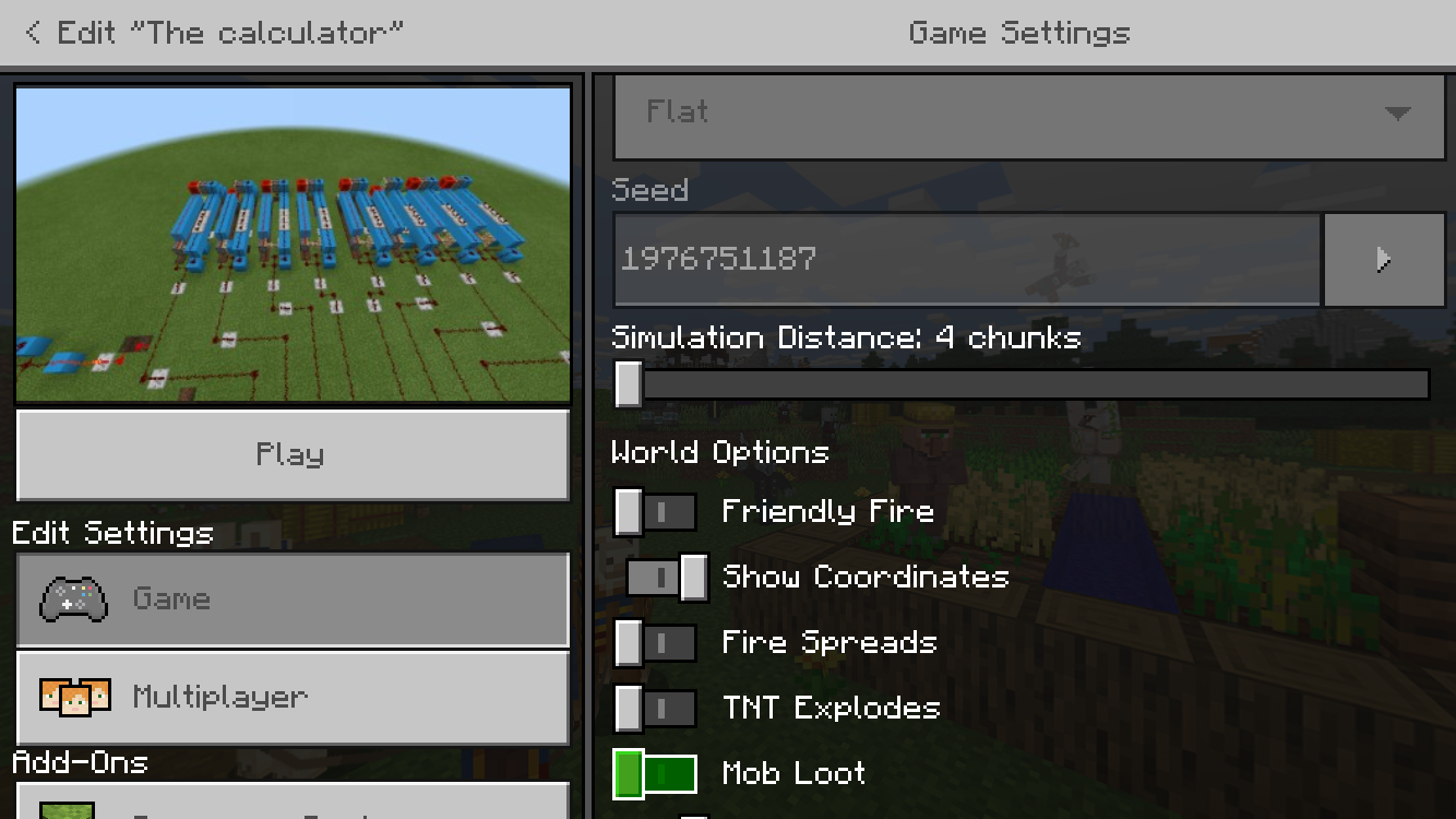 [MC-162759] Simulation Distance Unchangeable