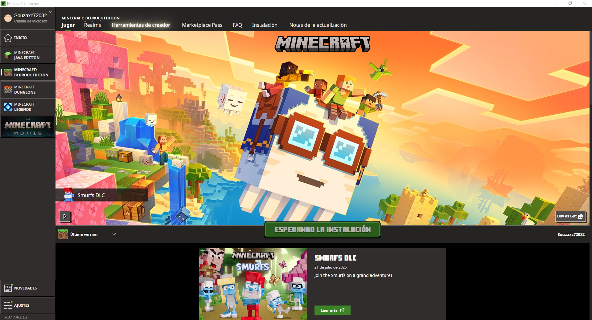 [MCL-25643] Minecraft Bedrock Edition won't install – stuck on 