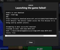 unable to update minecraft launcher mac