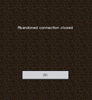 MCPE 173123 Disconnect from server abandoned connection closed