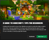 A Guide to Minecraft Tips for Beginners desc.png